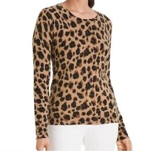 Cynthia Rowley women’s cashmere animal prints sweater size xsmall